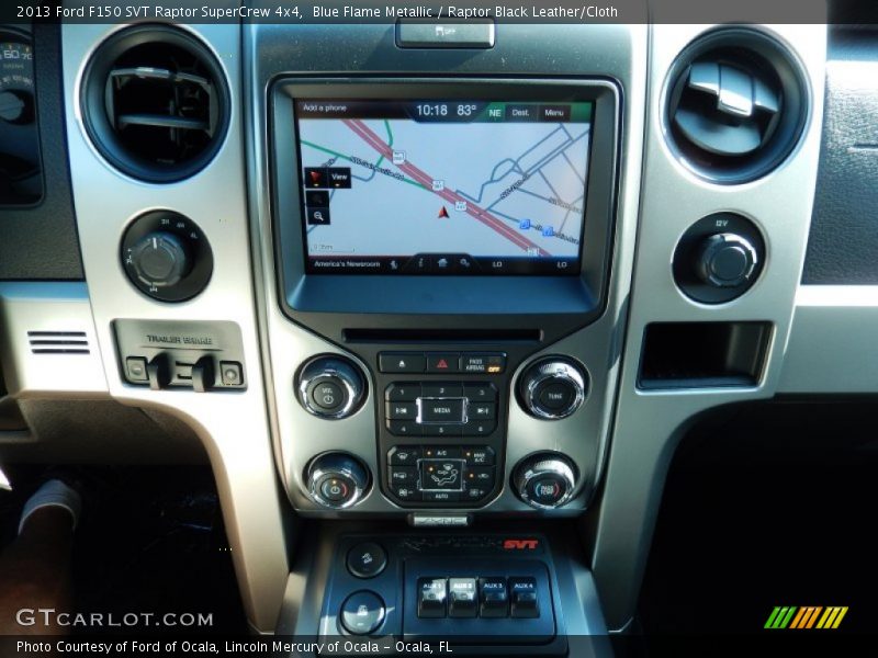 Blue Flame Metallic / Raptor Black Leather/Cloth 2013 Ford F150 SVT Raptor SuperCrew 4x4