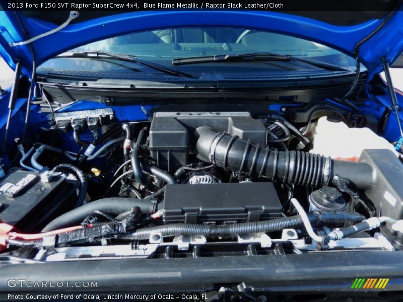 Blue Flame Metallic / Raptor Black Leather/Cloth 2013 Ford F150 SVT Raptor SuperCrew 4x4