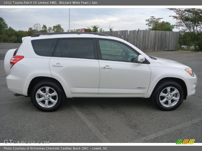 Blizzard White Pearl / Ash 2012 Toyota RAV4 V6 Limited 4WD