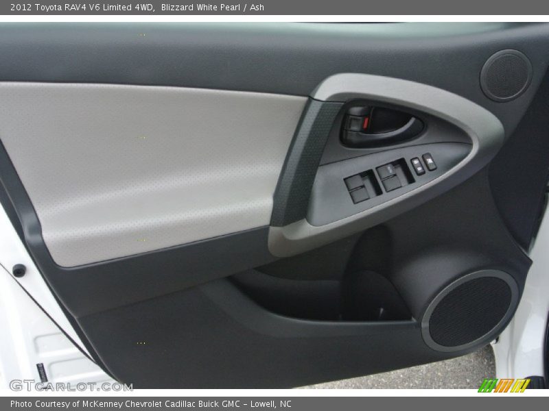 Blizzard White Pearl / Ash 2012 Toyota RAV4 V6 Limited 4WD