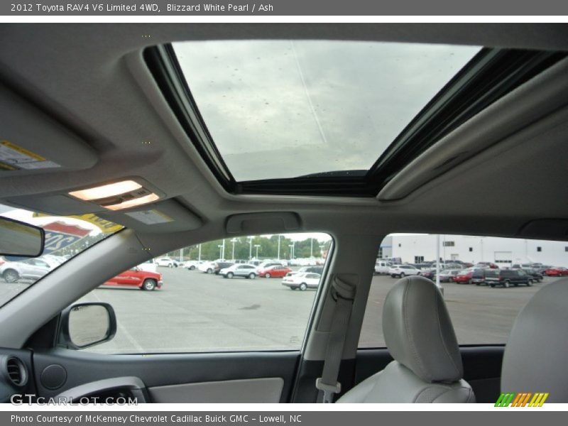 Blizzard White Pearl / Ash 2012 Toyota RAV4 V6 Limited 4WD