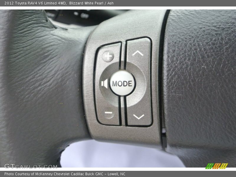 Blizzard White Pearl / Ash 2012 Toyota RAV4 V6 Limited 4WD