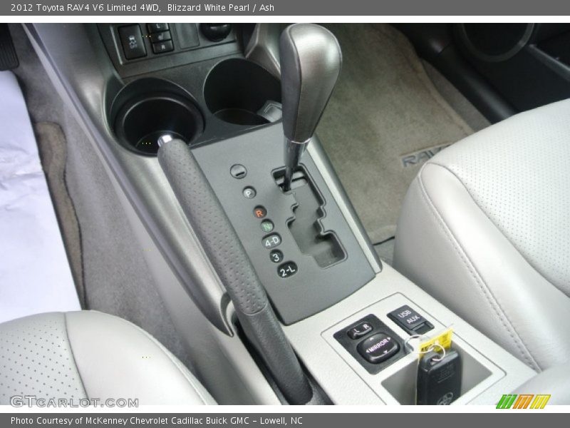 Blizzard White Pearl / Ash 2012 Toyota RAV4 V6 Limited 4WD