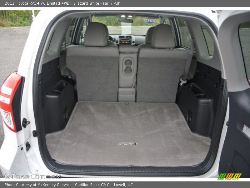 Blizzard White Pearl / Ash 2012 Toyota RAV4 V6 Limited 4WD