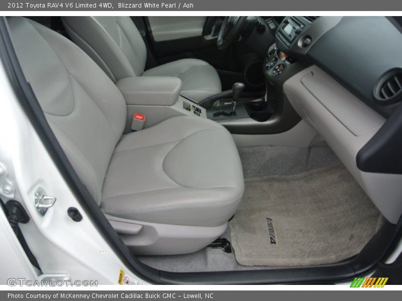 Blizzard White Pearl / Ash 2012 Toyota RAV4 V6 Limited 4WD