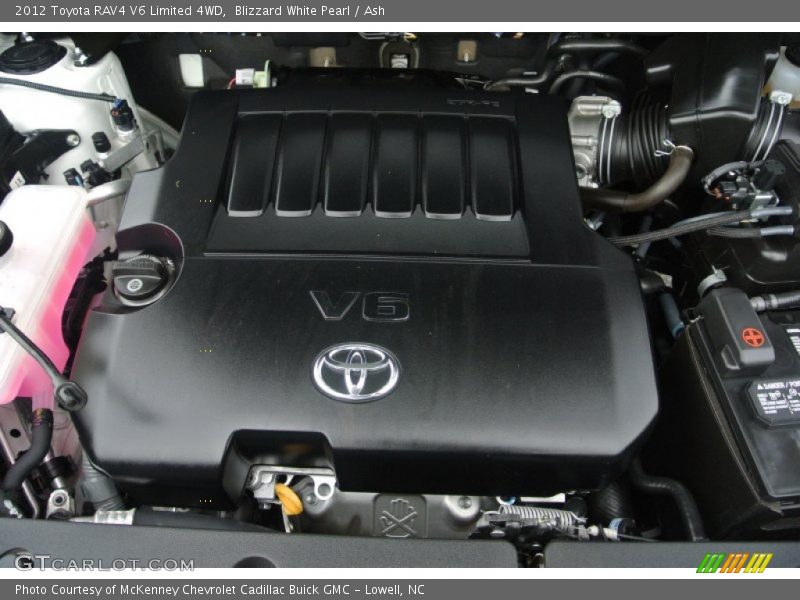 Blizzard White Pearl / Ash 2012 Toyota RAV4 V6 Limited 4WD