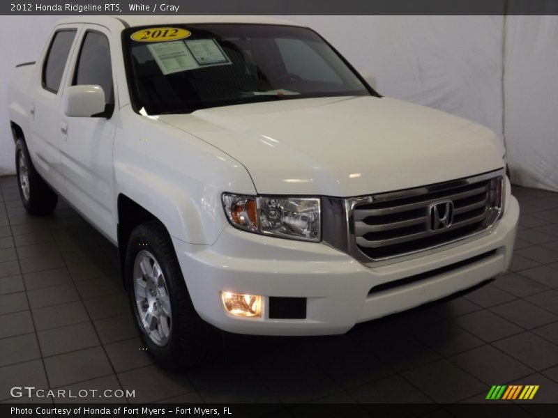 White / Gray 2012 Honda Ridgeline RTS