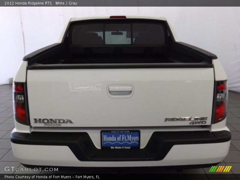 White / Gray 2012 Honda Ridgeline RTS