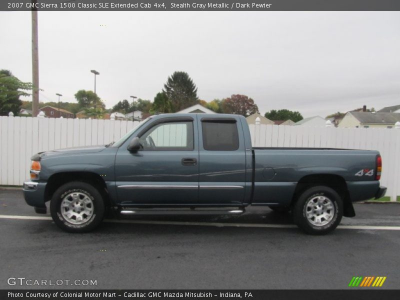 Stealth Gray Metallic / Dark Pewter 2007 GMC Sierra 1500 Classic SLE Extended Cab 4x4