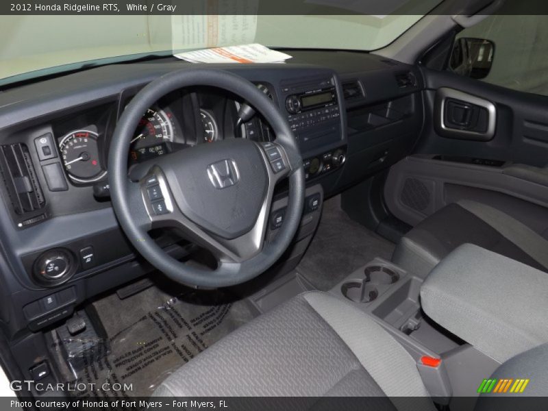 White / Gray 2012 Honda Ridgeline RTS