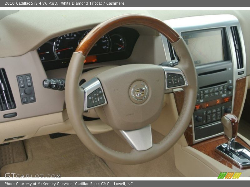 White Diamond Tricoat / Cashmere 2010 Cadillac STS 4 V6 AWD