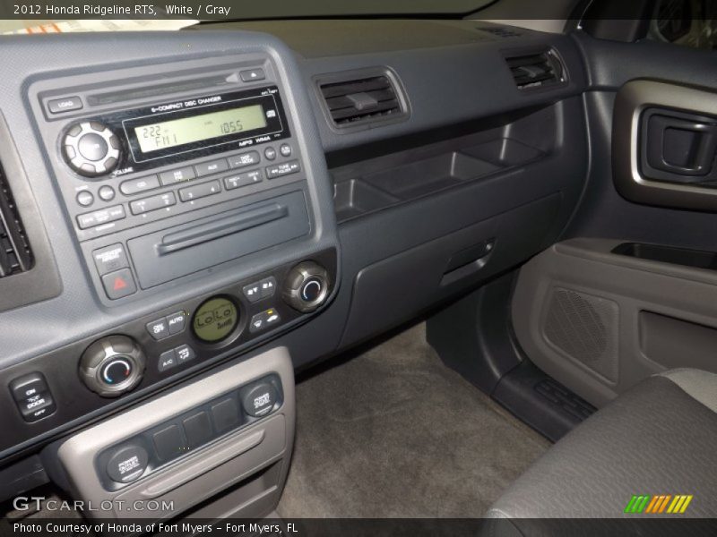 White / Gray 2012 Honda Ridgeline RTS