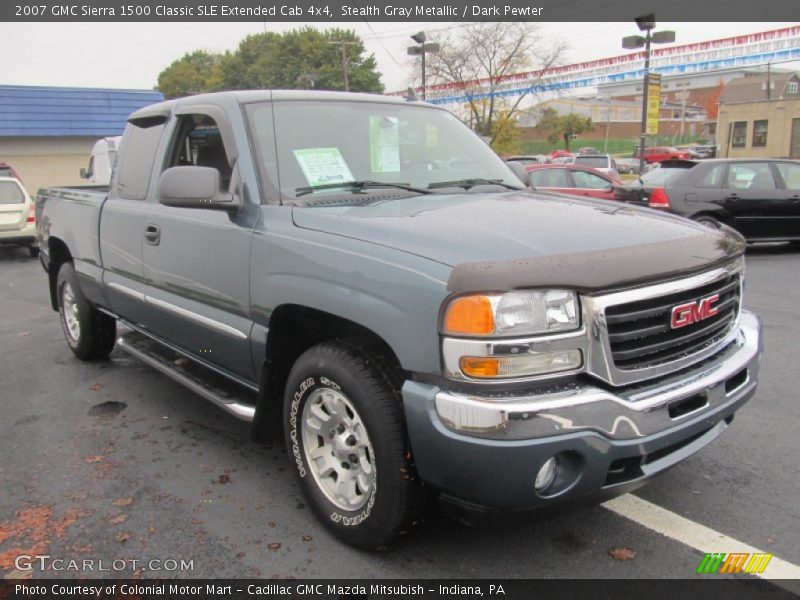 Stealth Gray Metallic / Dark Pewter 2007 GMC Sierra 1500 Classic SLE Extended Cab 4x4