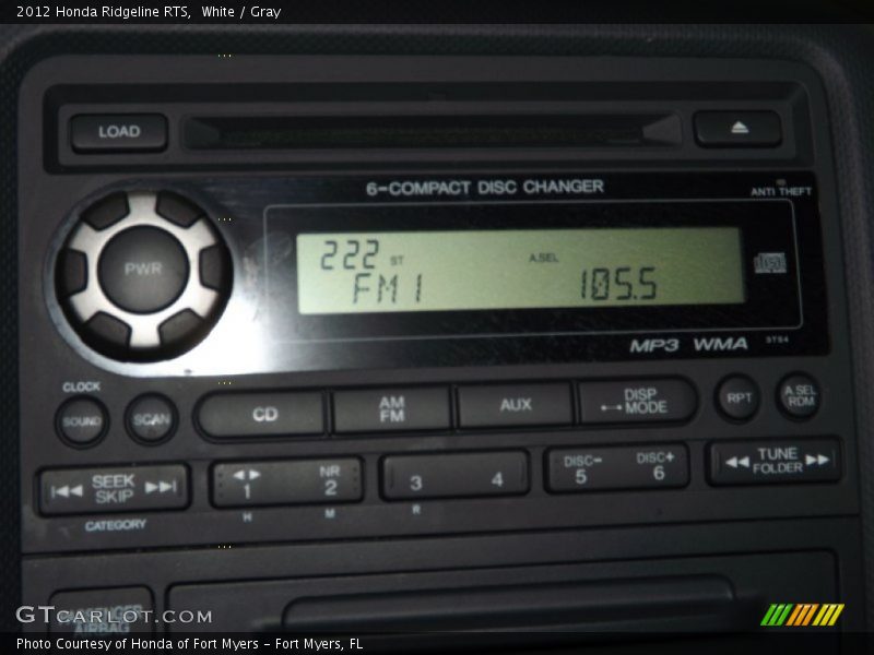 White / Gray 2012 Honda Ridgeline RTS