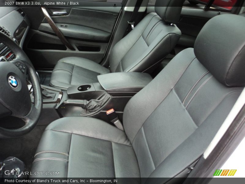 Alpine White / Black 2007 BMW X3 3.0si