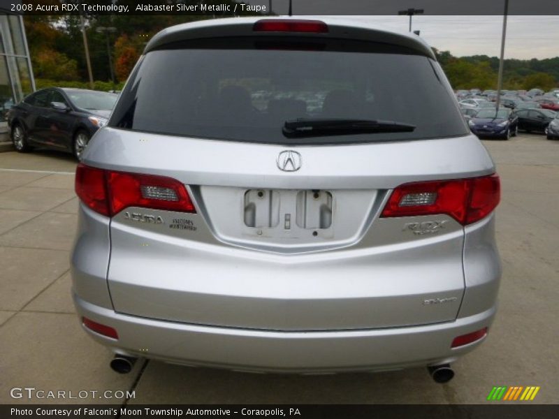 Alabaster Silver Metallic / Taupe 2008 Acura RDX Technology