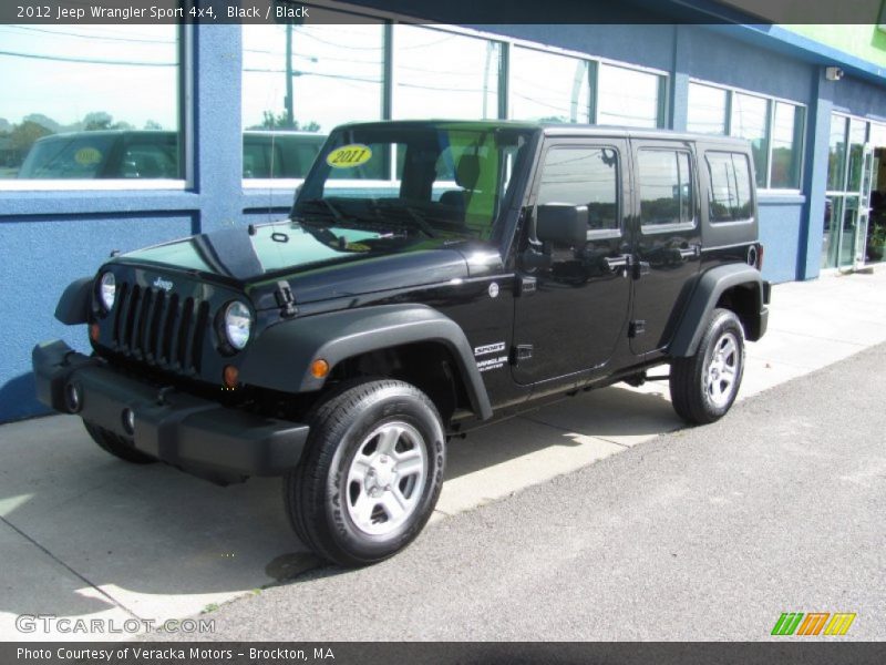 Black / Black 2012 Jeep Wrangler Sport 4x4