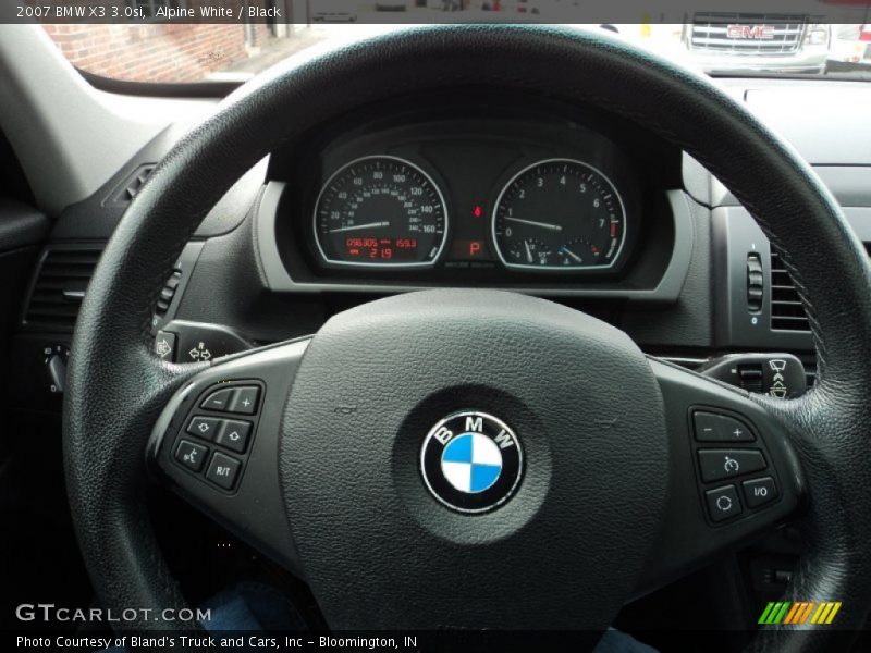 Alpine White / Black 2007 BMW X3 3.0si