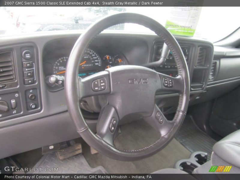 Stealth Gray Metallic / Dark Pewter 2007 GMC Sierra 1500 Classic SLE Extended Cab 4x4