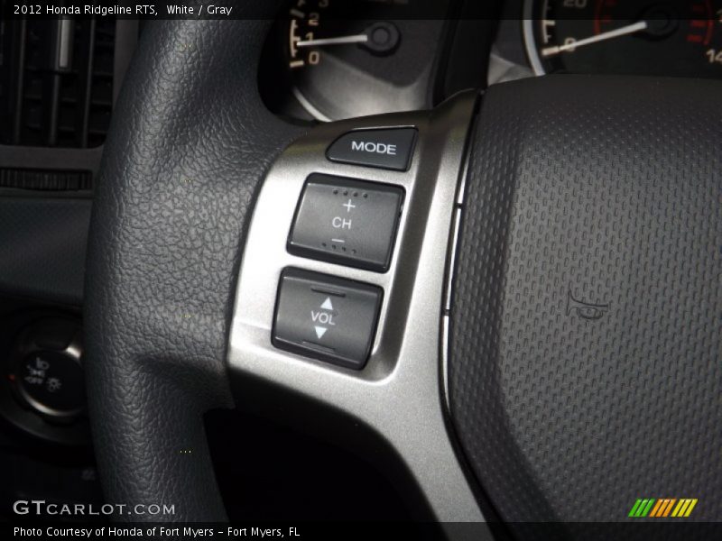 White / Gray 2012 Honda Ridgeline RTS