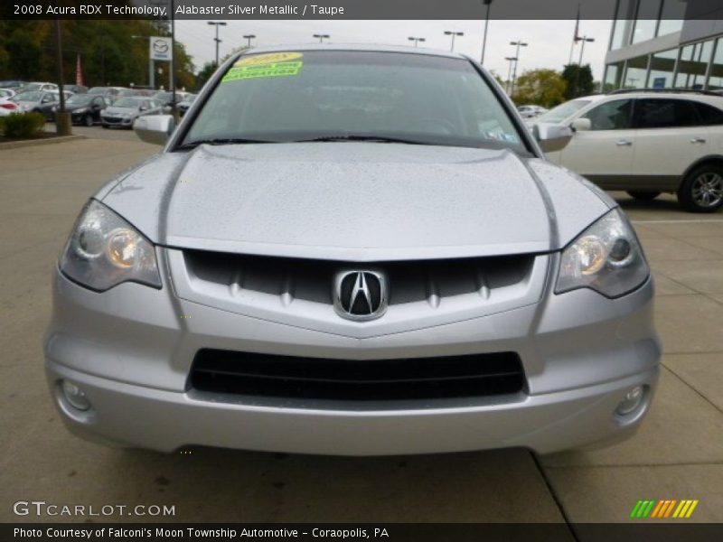 Alabaster Silver Metallic / Taupe 2008 Acura RDX Technology