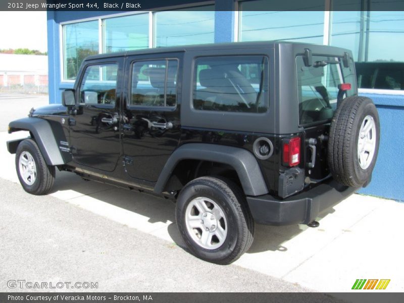 Black / Black 2012 Jeep Wrangler Sport 4x4