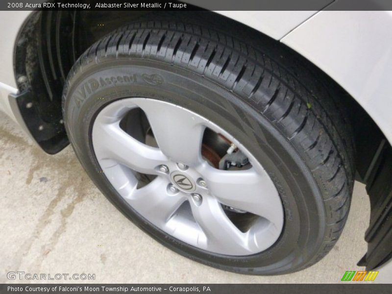 Alabaster Silver Metallic / Taupe 2008 Acura RDX Technology