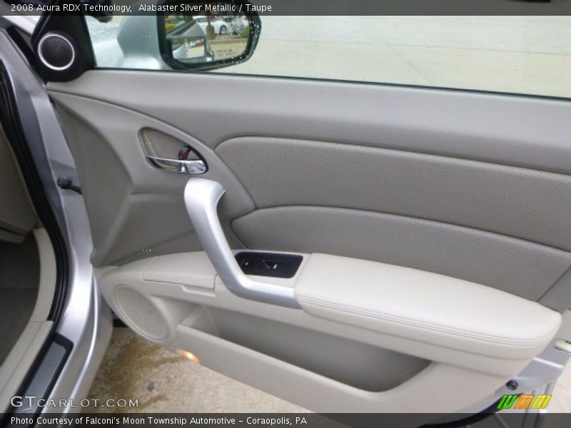 Alabaster Silver Metallic / Taupe 2008 Acura RDX Technology
