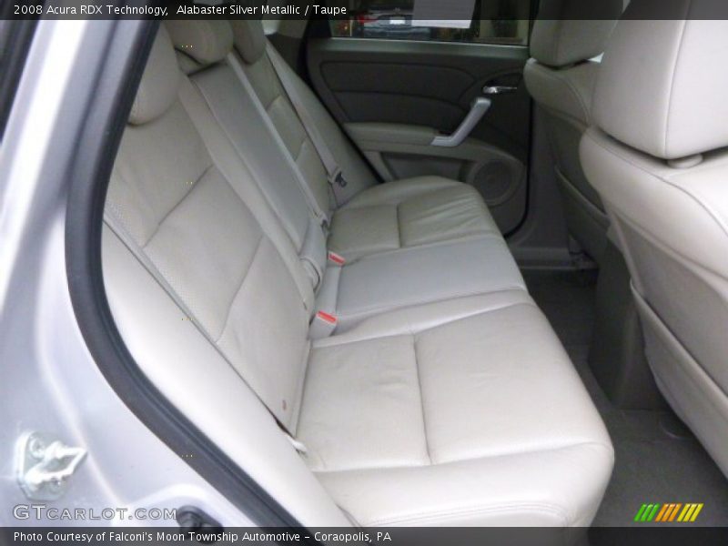 Alabaster Silver Metallic / Taupe 2008 Acura RDX Technology