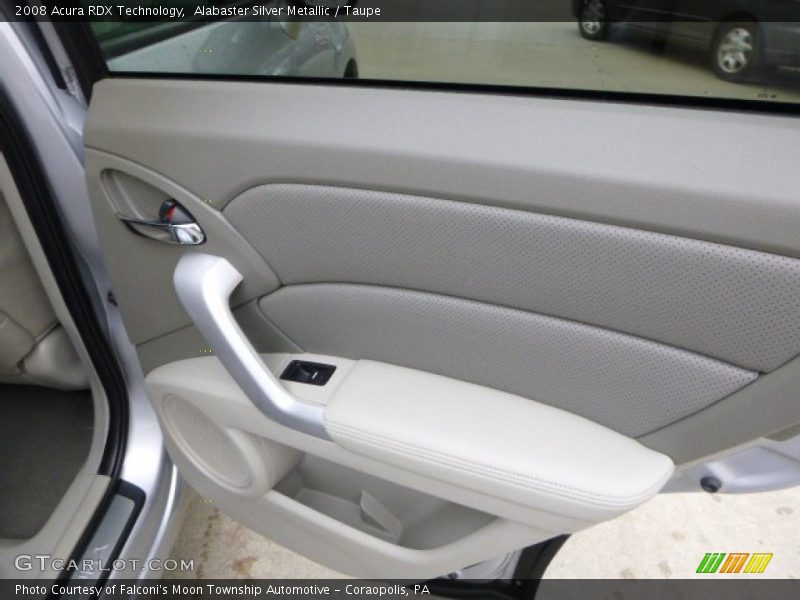 Alabaster Silver Metallic / Taupe 2008 Acura RDX Technology