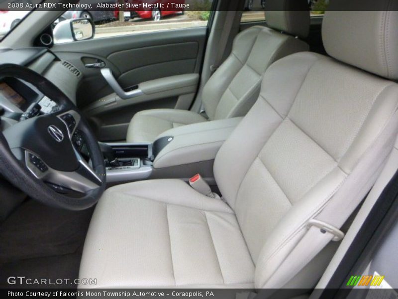 Front Seat of 2008 RDX Technology