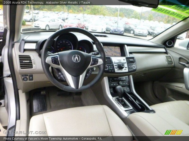 Alabaster Silver Metallic / Taupe 2008 Acura RDX Technology
