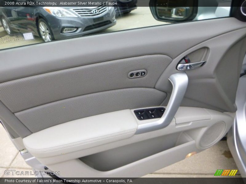 Alabaster Silver Metallic / Taupe 2008 Acura RDX Technology