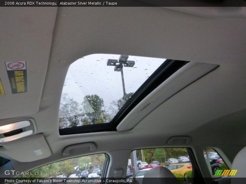 Alabaster Silver Metallic / Taupe 2008 Acura RDX Technology