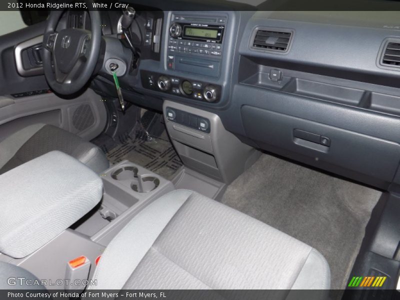 White / Gray 2012 Honda Ridgeline RTS