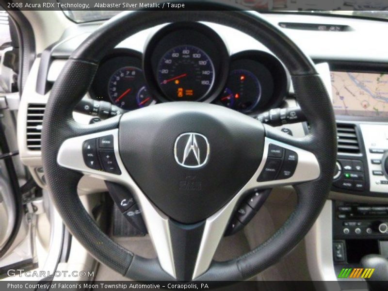 Alabaster Silver Metallic / Taupe 2008 Acura RDX Technology