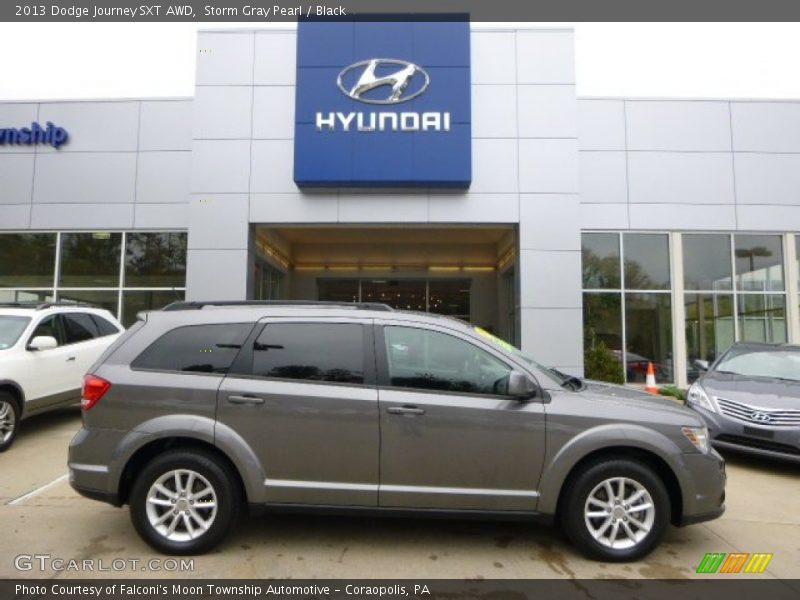 Storm Gray Pearl / Black 2013 Dodge Journey SXT AWD
