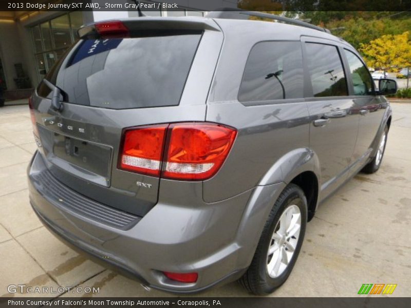Storm Gray Pearl / Black 2013 Dodge Journey SXT AWD