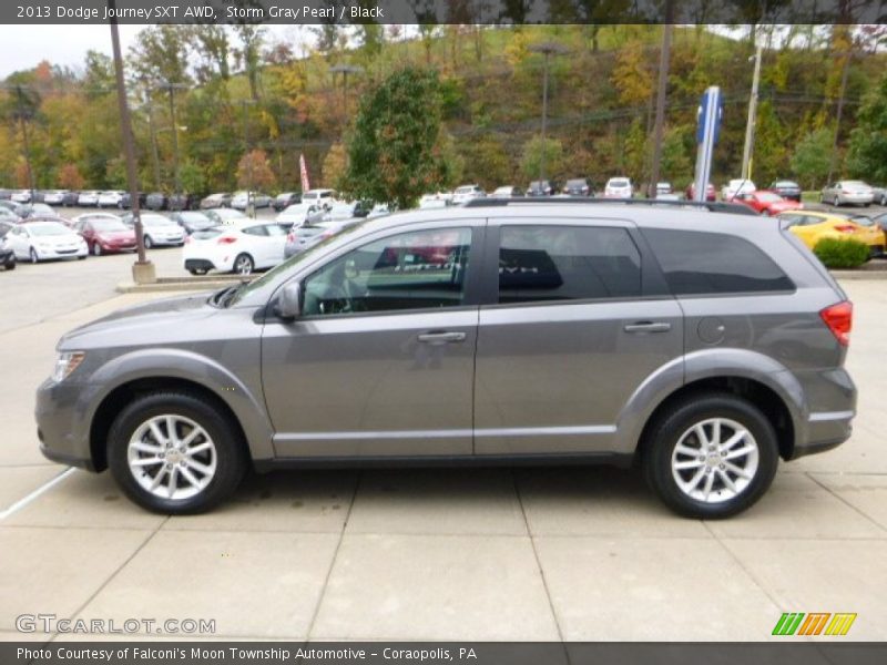 Storm Gray Pearl / Black 2013 Dodge Journey SXT AWD