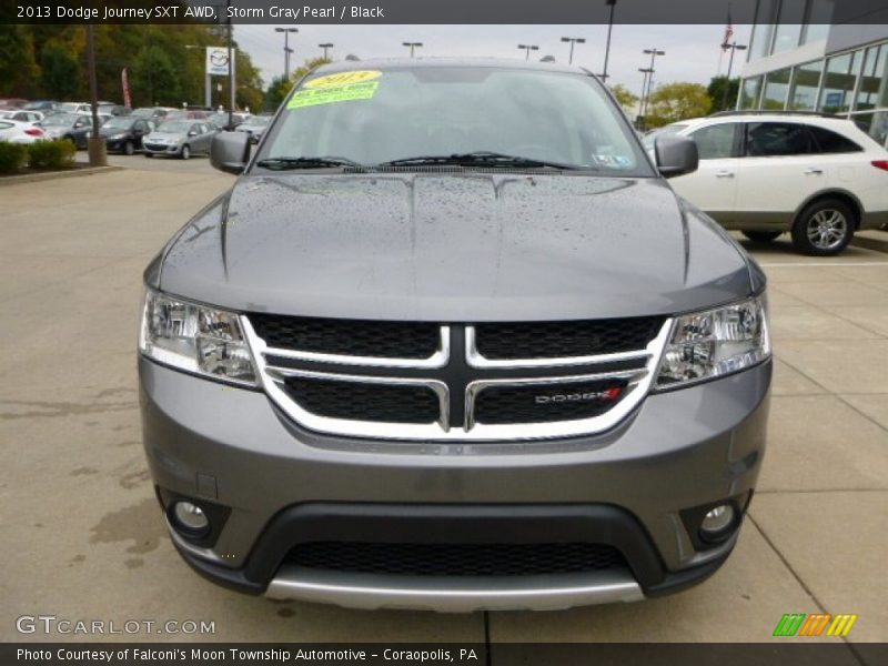 Storm Gray Pearl / Black 2013 Dodge Journey SXT AWD