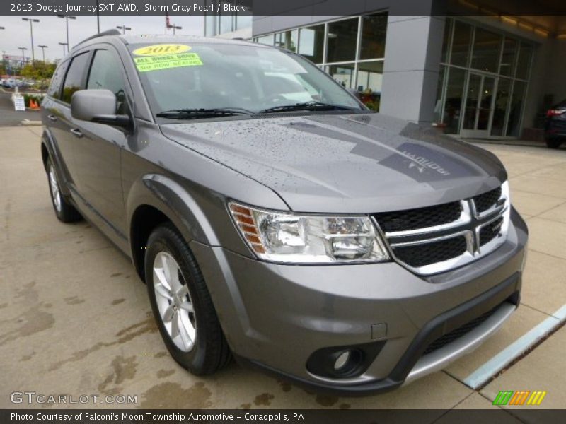 Storm Gray Pearl / Black 2013 Dodge Journey SXT AWD