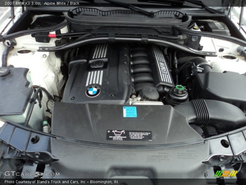 Alpine White / Black 2007 BMW X3 3.0si