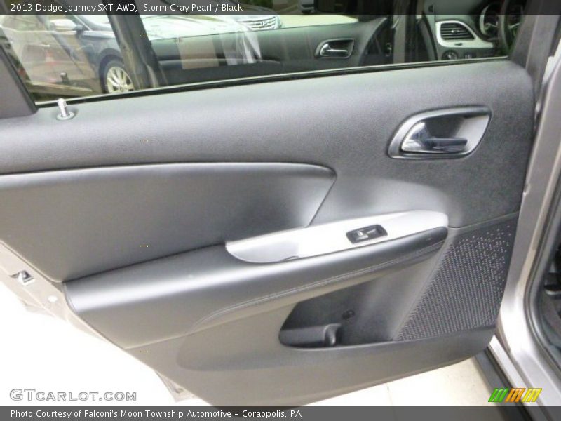 Storm Gray Pearl / Black 2013 Dodge Journey SXT AWD