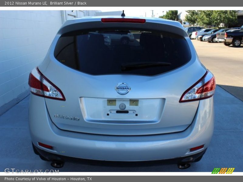 Brilliant Silver / Black 2012 Nissan Murano LE