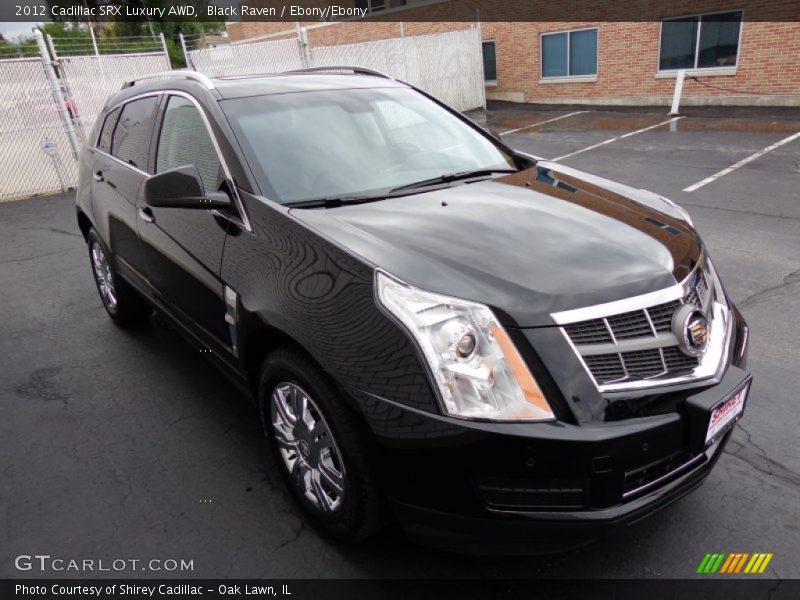 Black Raven / Ebony/Ebony 2012 Cadillac SRX Luxury AWD