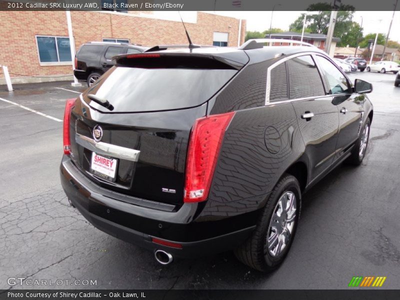 Black Raven / Ebony/Ebony 2012 Cadillac SRX Luxury AWD