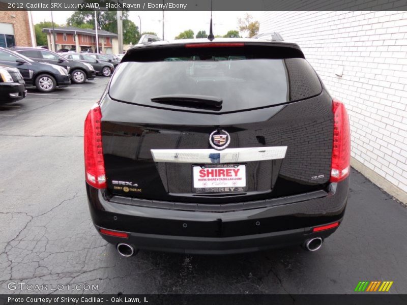 Black Raven / Ebony/Ebony 2012 Cadillac SRX Luxury AWD
