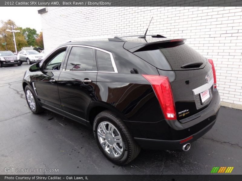 Black Raven / Ebony/Ebony 2012 Cadillac SRX Luxury AWD