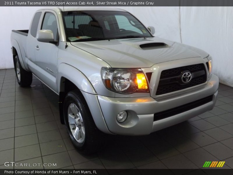 Silver Streak Mica / Graphite Gray 2011 Toyota Tacoma V6 TRD Sport Access Cab 4x4