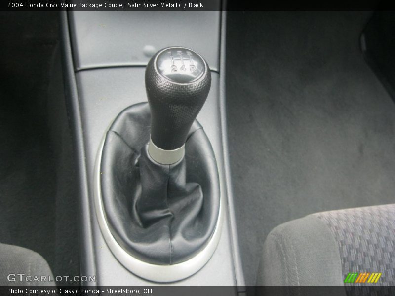 Satin Silver Metallic / Black 2004 Honda Civic Value Package Coupe